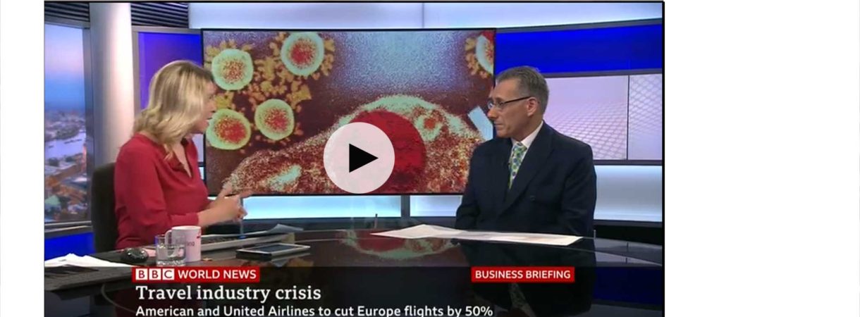 David Tarsh discusses the coronavirus outbreak on BBC World News for ForwardKeys